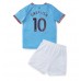 Cheap Manchester City Jack Grealish #10 Home Football Kit Children 2022-23 Short Sleeve (+ pants)